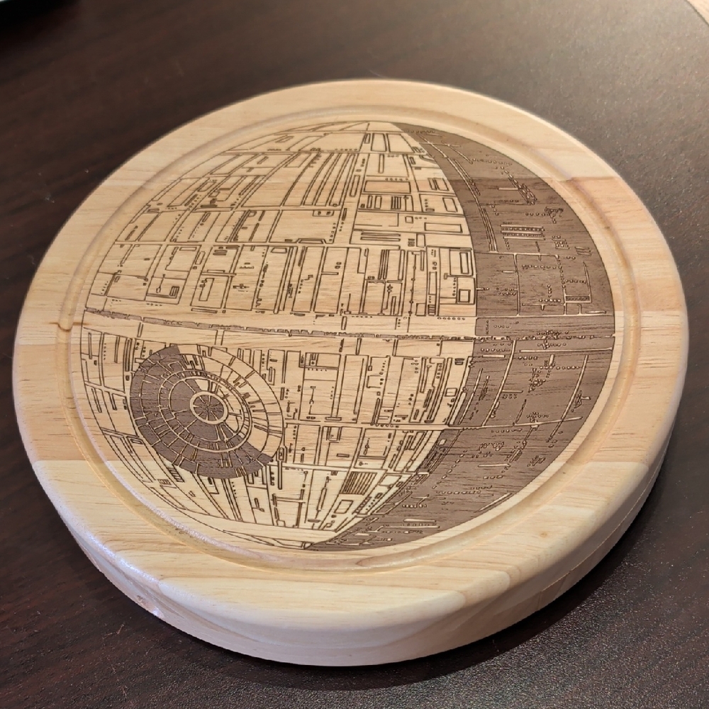 Wooden Death Star Cutting Board